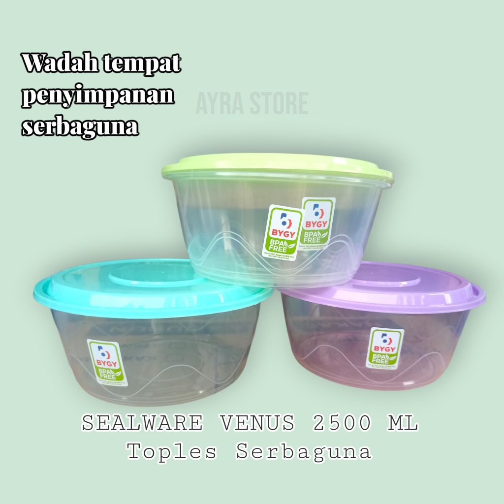 SEALWARE VENUS 2500ML/TOPLES KLIK GO 2500ML/SEALWARE AERIES 3800ML SERBAGUNA