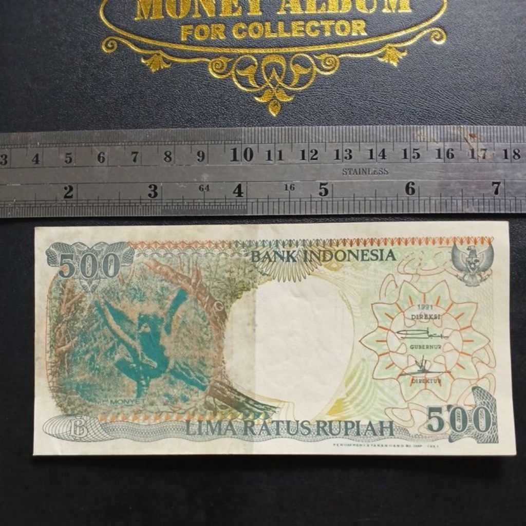 UK Rp 500 lima ratus rupiah MONYET 1991,  kolektor JARANG PUNYA tidak ada di katalog numismatik