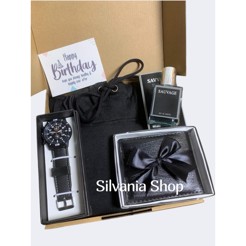 Silvania Shop Gift Box HAMPERS HOODIE PREMIUM KADO ULANGTAHUN COWOK KEREN KADO COWOK