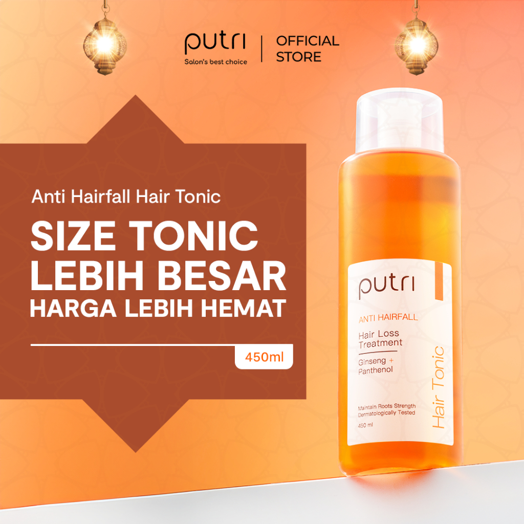 [PRODUK TERLARIS] Putri Anti Hairfall Hair Tonic 450mL | Anti Rambut Rontok, Hair Loss | Tonik Rambu