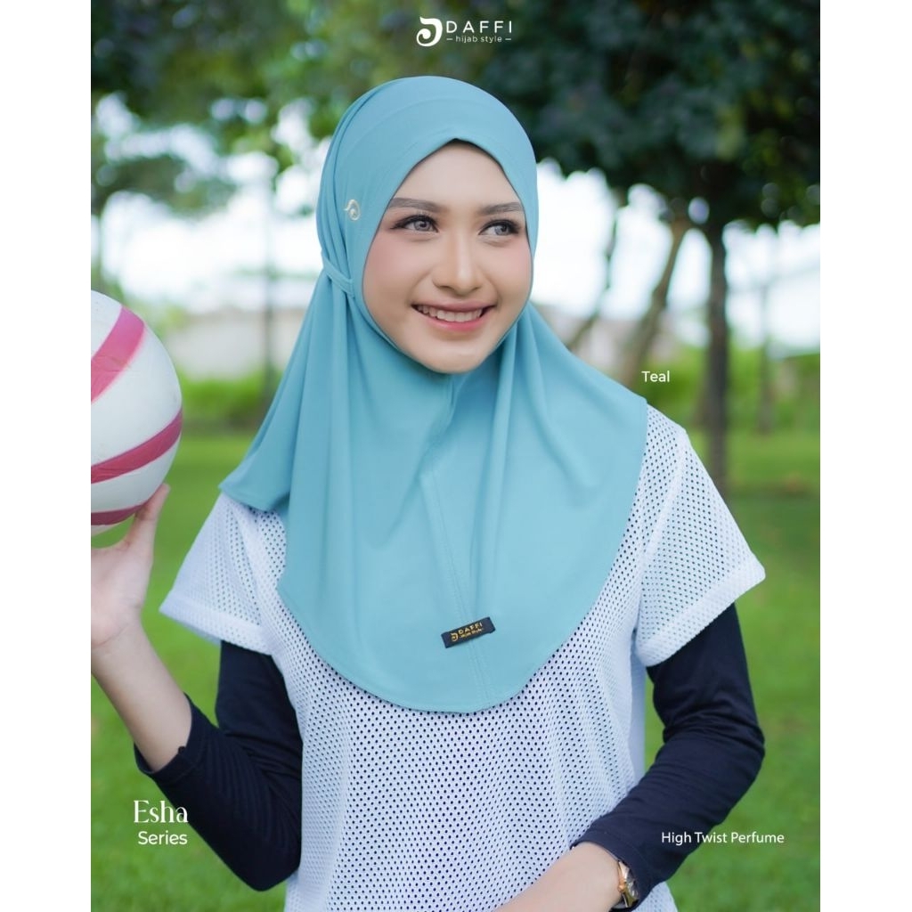 DAFFI HIJAB - ESHA bergo daffi hijab sport tali aktif