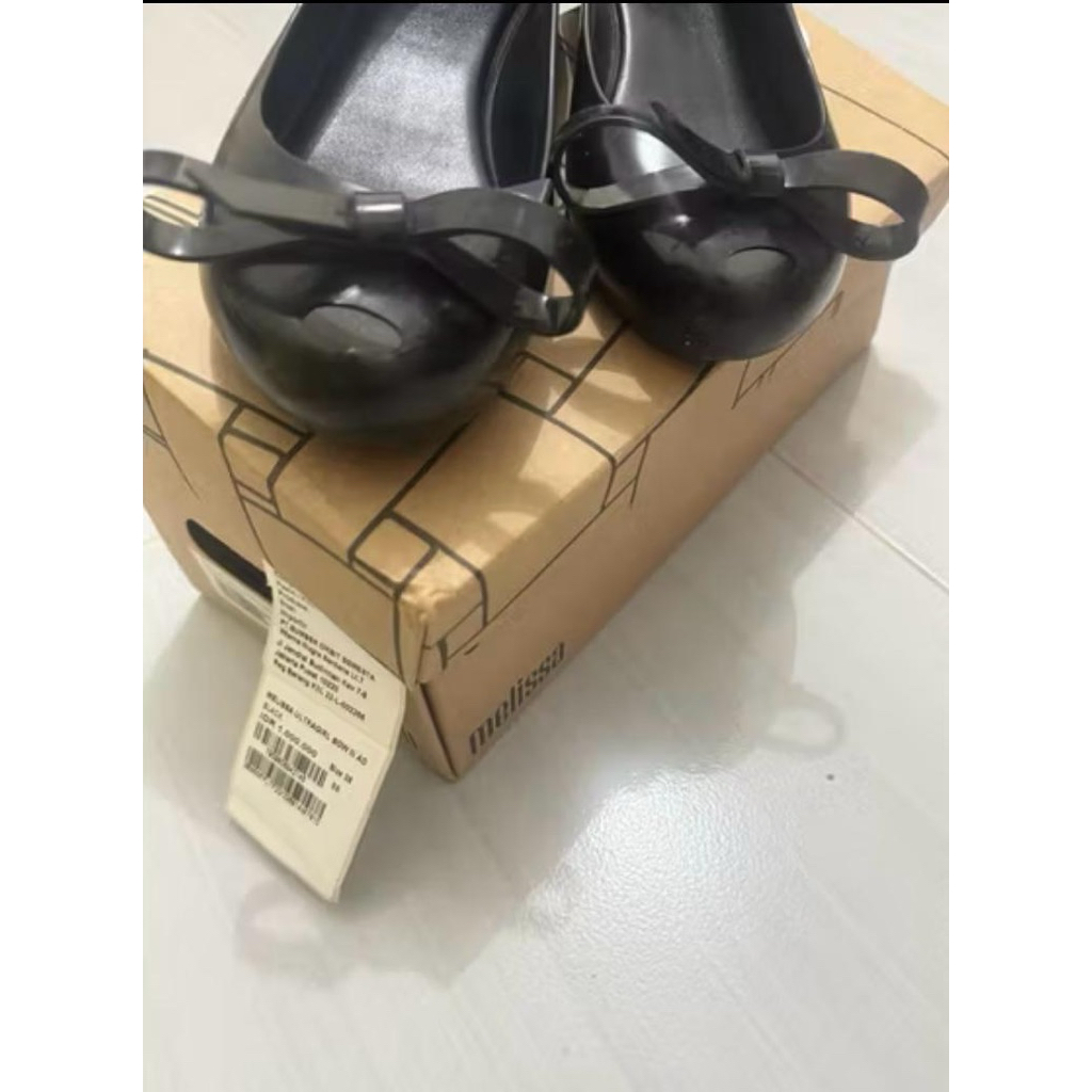 [MELISSA] Black Flats Shoes EU 38 450rb