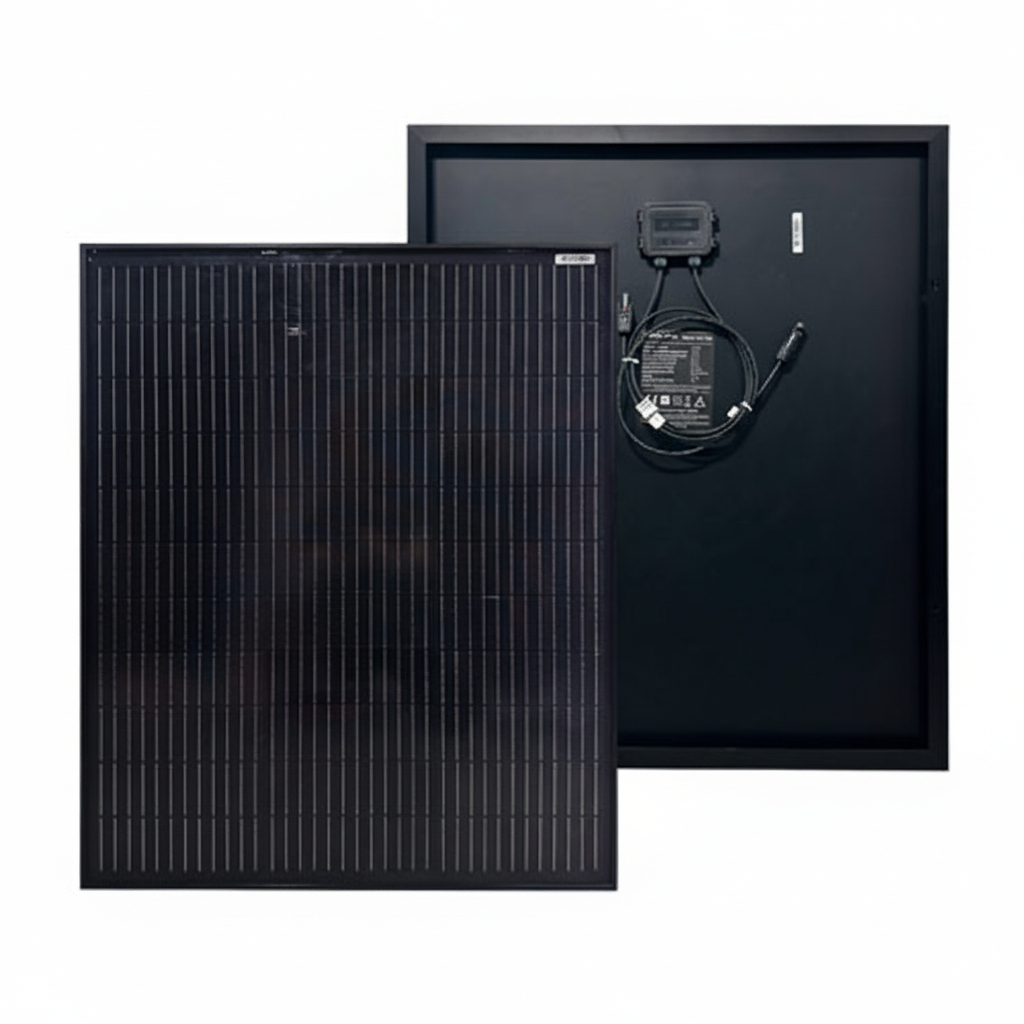 SOLANA SOLAR CELL/PANEL SURYA BLACK MONOCRYSTALLINE 12V 100WP PANEL SURYA MONOKRISTALIN SOLANA 12V 1