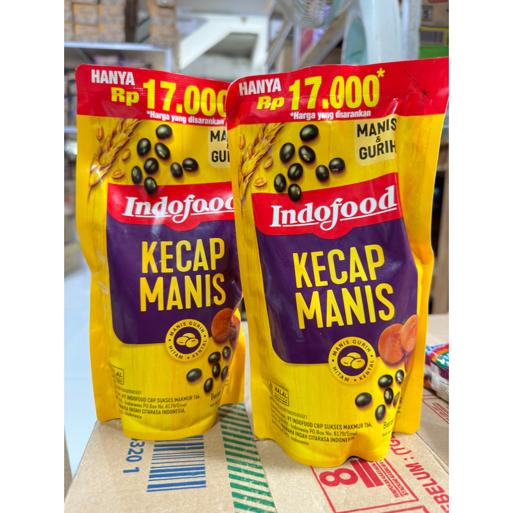 Kecap Manis Indofood refill 520ml / KECAP MANIS INDOFOOD