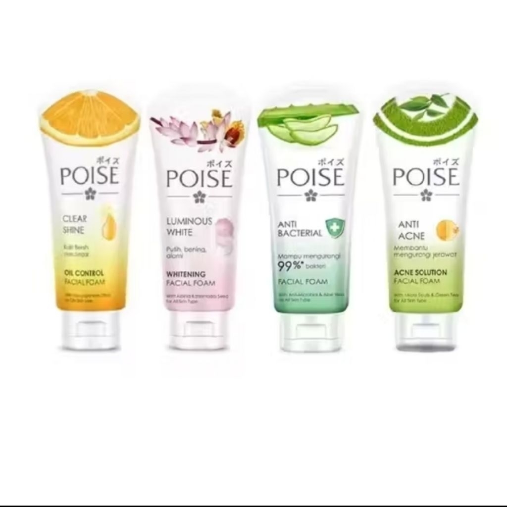 poise facial foam 100ml