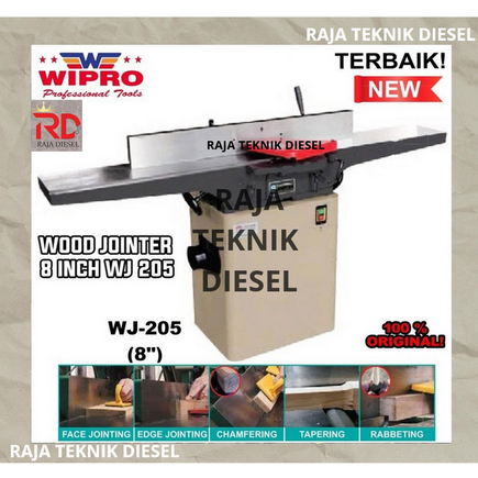 Wipro Mesin Jointer 8 Inch Wood Joining Alat Penghalus Kayu WJ 205 ORI