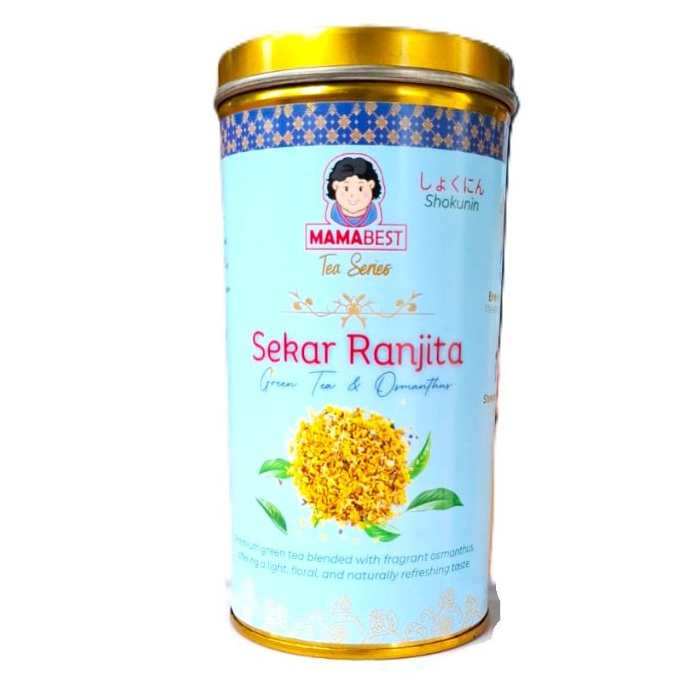 U MAMABEST ARTISAN TEA SEKAR RANJITA TEH ARTISAN LOKAL KEMASAN KALENG 50GR TEH HIJAU DAN BUNGA KEMBA