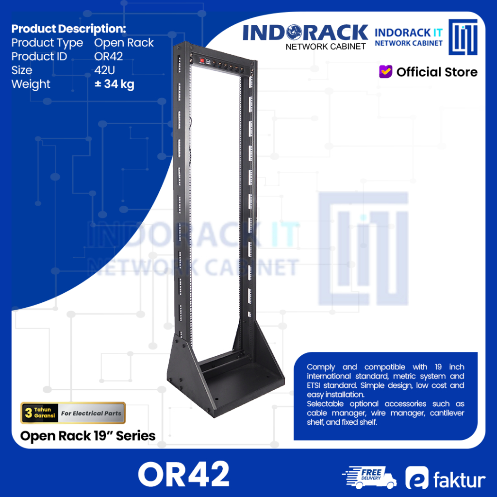 Open Rack INDORACK Rack Server 42U OR42