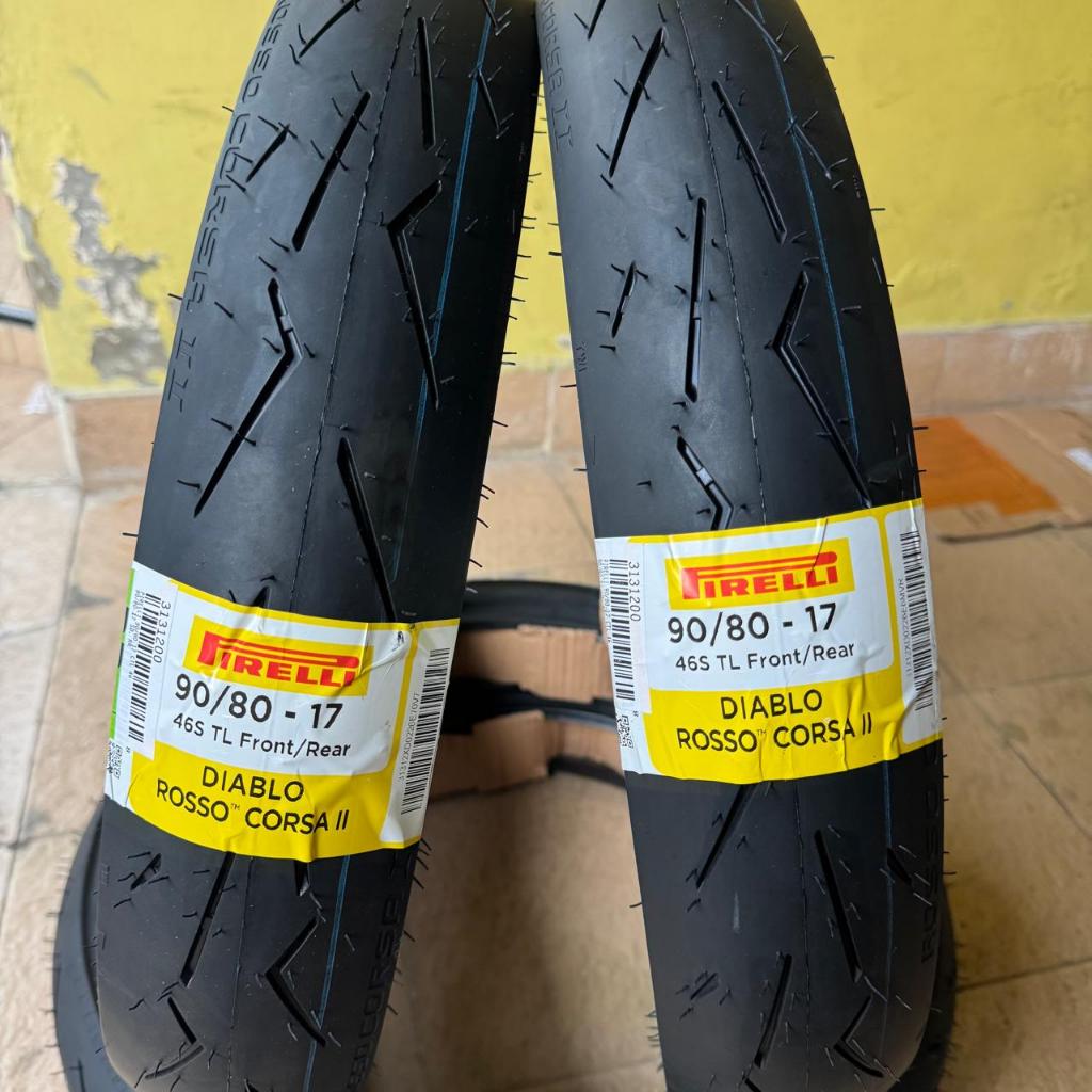 Ban Pirelli Diablo Rosso Corsa II 90/80-17 Ring 17 Ban Race Pirelli Diablo Rosso Corsa 2 90 80 17