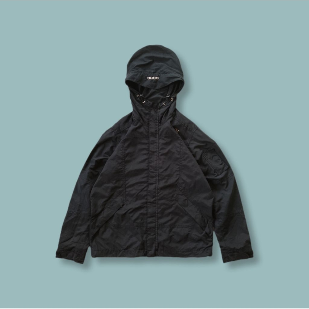 Uniquesport - Jaket Outdoor Casual DOHC Revolution Side Pocket MP3 Pocket Hitam Second M