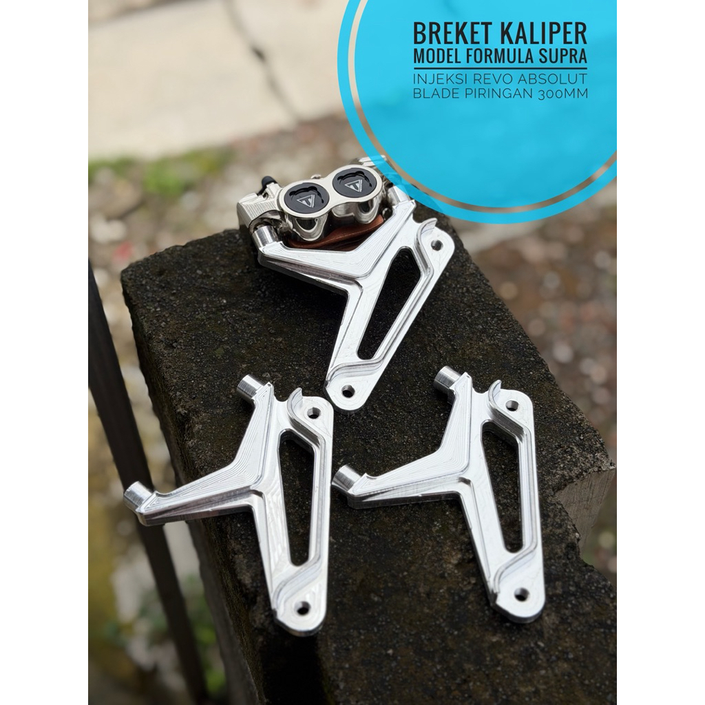 Breket kaliper model FORMULA supra injeksi revo absolud blade piringan 300mm TAD JRP SWIT DKT RT sta