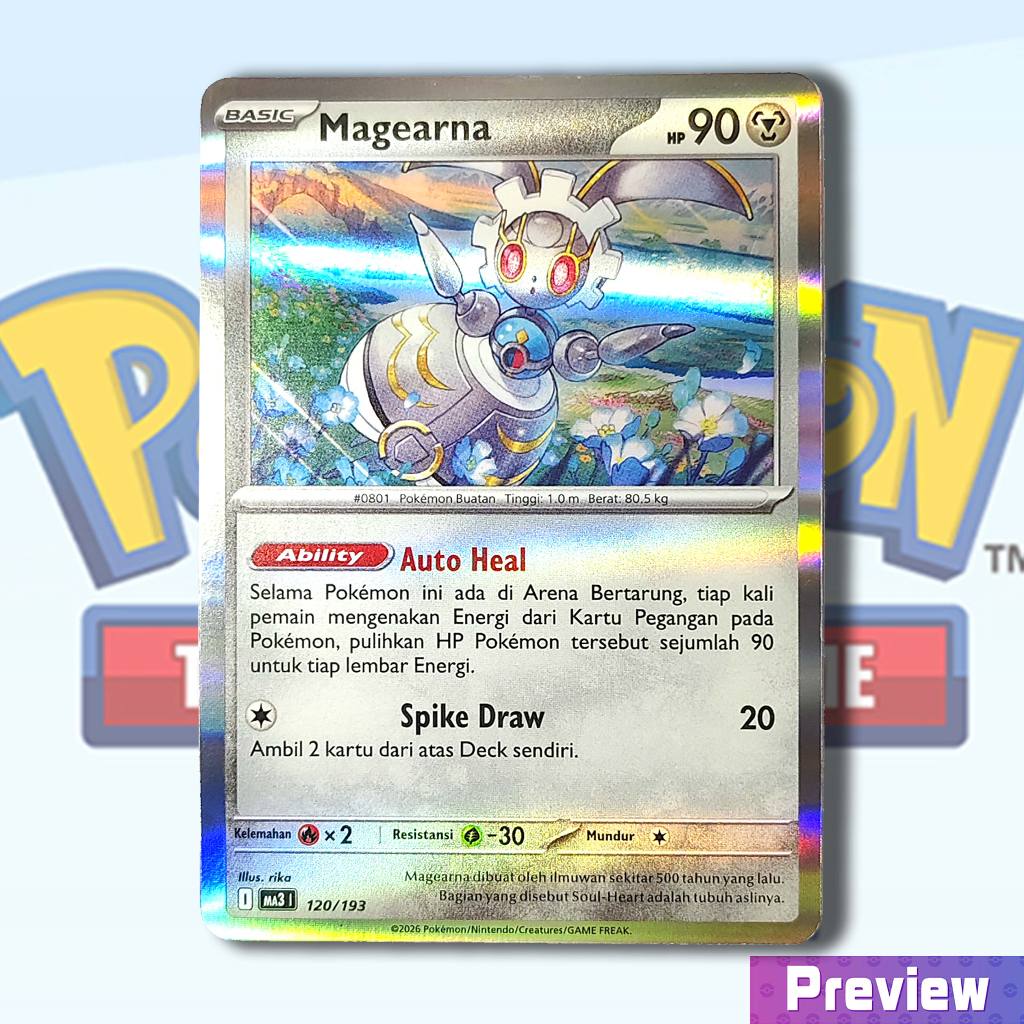 Kartu Pokemon TCG Indonesia - Magearna 100% ORIGINAL