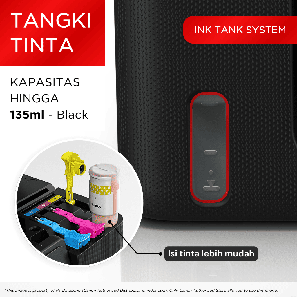 Printer Wifi Canon G3730 Hitam – Ink Tank Wireless All In One Print Scan Copy MacOS – Garansi 3 Tahun – Pengganti L3250 L3251