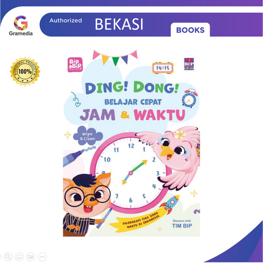 Gramedia Bekasi - Ding Dong Belajar Cepat Jam dan Waktu
