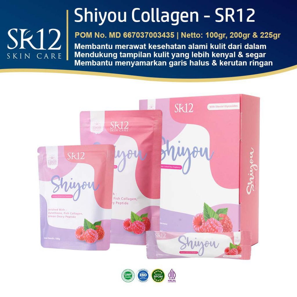 Shiyou Kolagen Drink SR12|minuman kolagen|minuman pencerah|kolagen|glowing luar dalam