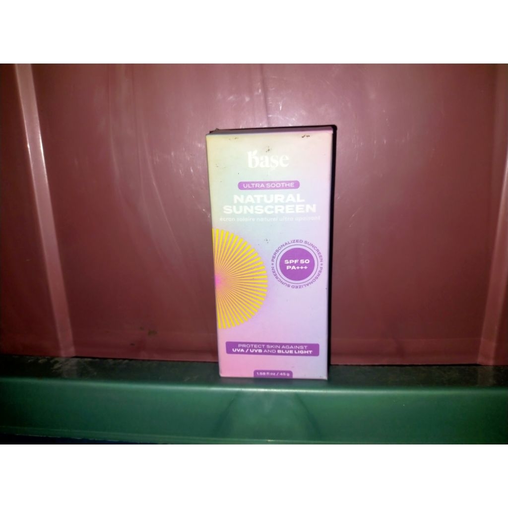 Base Ultra Soothe Natural Sunscreen SPF 50 PA++ 45gr REJECT KEMASAN