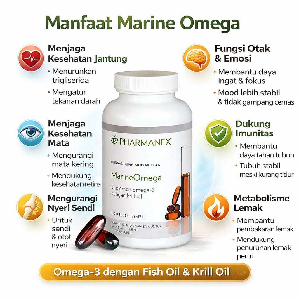 Pharmanes Marine Omega Suplemen Omega 3 Krill Oil