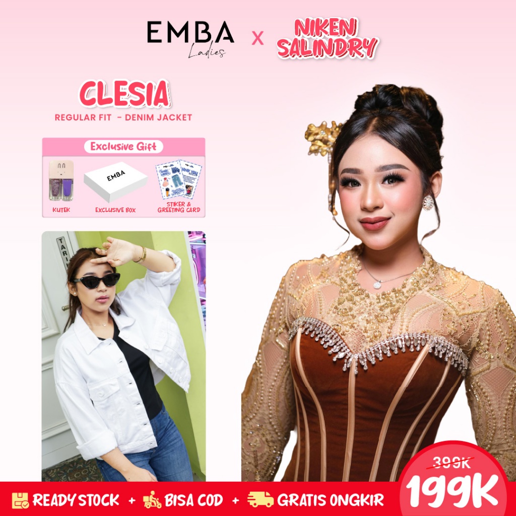 Emba Ladies X Niken Salindry - Clesia Jaket Denim Wanita Collection