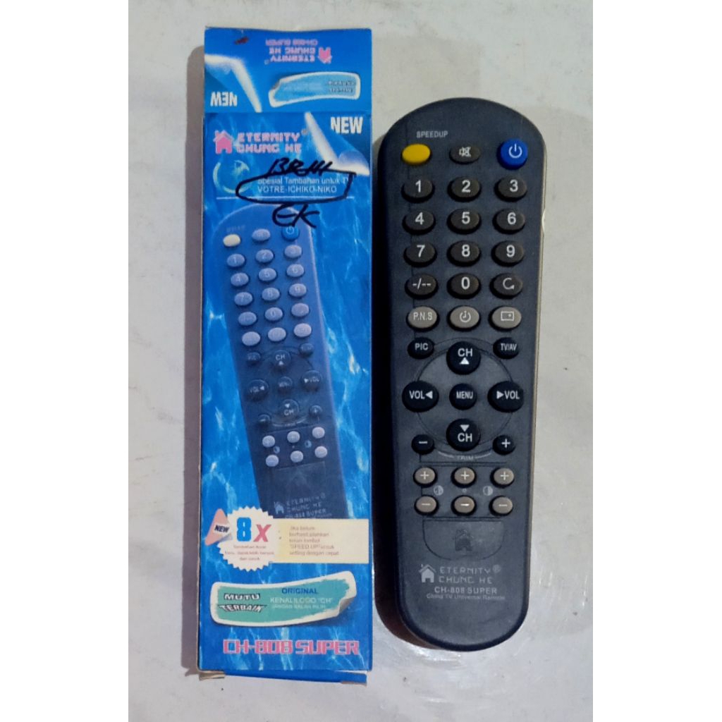 Remote Universal LC-7461 TV Tabung  khusus buatan China ( pengganti mesin )  jenis TV tabung China. 