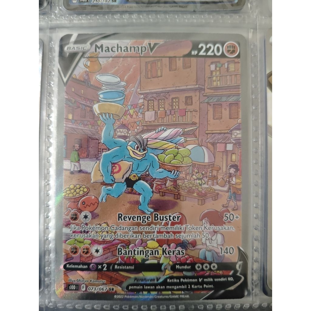 Machamp V SAR Pokemon TCG Indonesia (Pengamat Waktu)