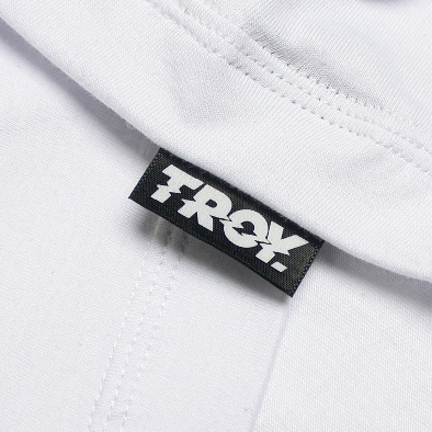 Troy Company Wangky Polo Shirt Full White Sparkling Stars - Kaos Polo Putih WKD 2987