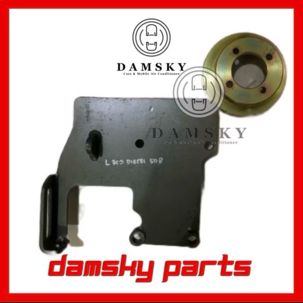 Bracket Breket Dudukan Compressor AC Mobil Mitsubishi L300 Diesel Euro 2 Lama pasang Compressor Sand