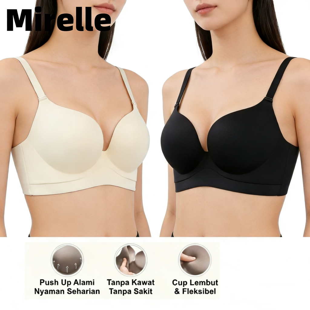 Mirelle Bra Tanpa Kawat Wanita Sexy FashionKorea Pakaian Dalam