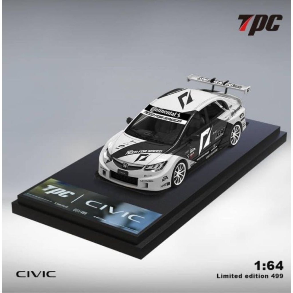 TPC Honda Civic FD2 Black White