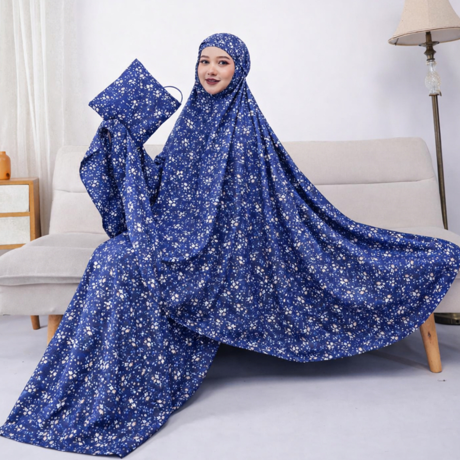 MUKENA BALI RAYON DEWASA MOTIF BUNGA / MUKENA DEWASA MOTIF TRAVELING