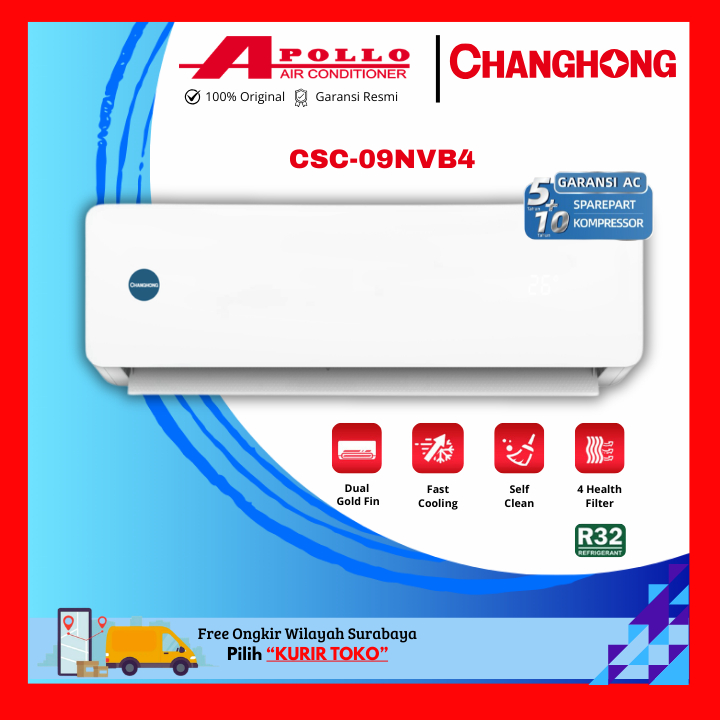 AC CHANGHONG 1 PK STANDART GOLD FIN CSC-09NVB4