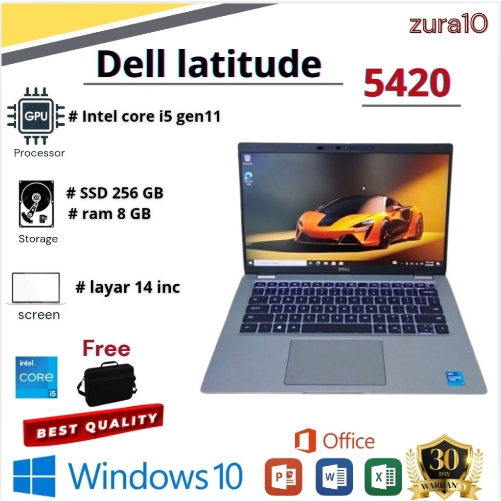 Dell latitude 5420 i5gen11 || ram 8 GB || SSD 256 GB