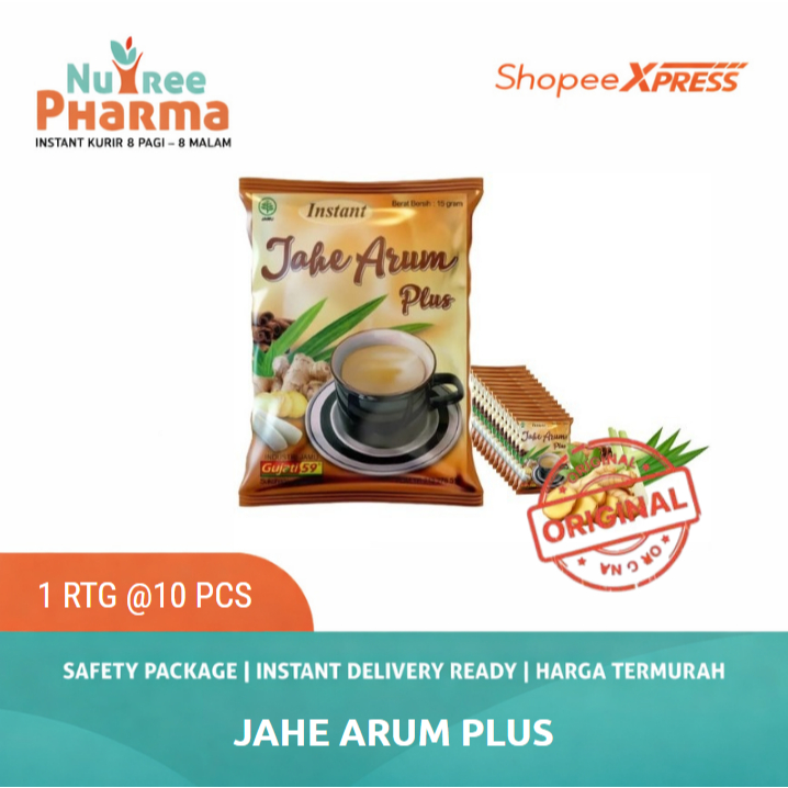 Jahe Arum Plus 15 gr Renceng 10 sachet Minuman Herbal Wedang Jahe Gujati 59