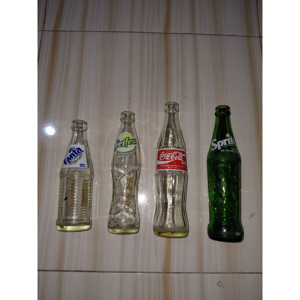 BOTOL BEKAS SPRITE, FANTA, COCA COLA, & FRESTEA