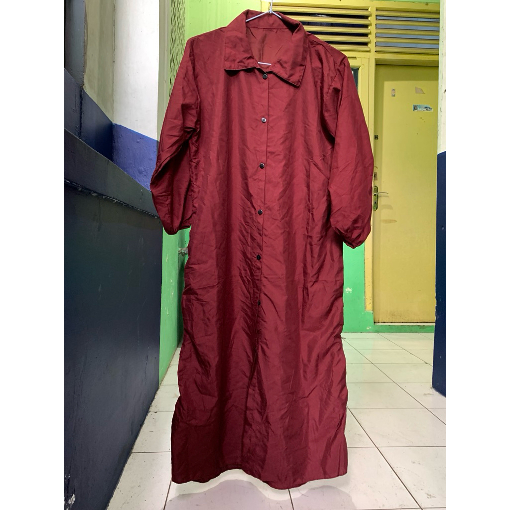 Preloved Tunik Merah Burgundy