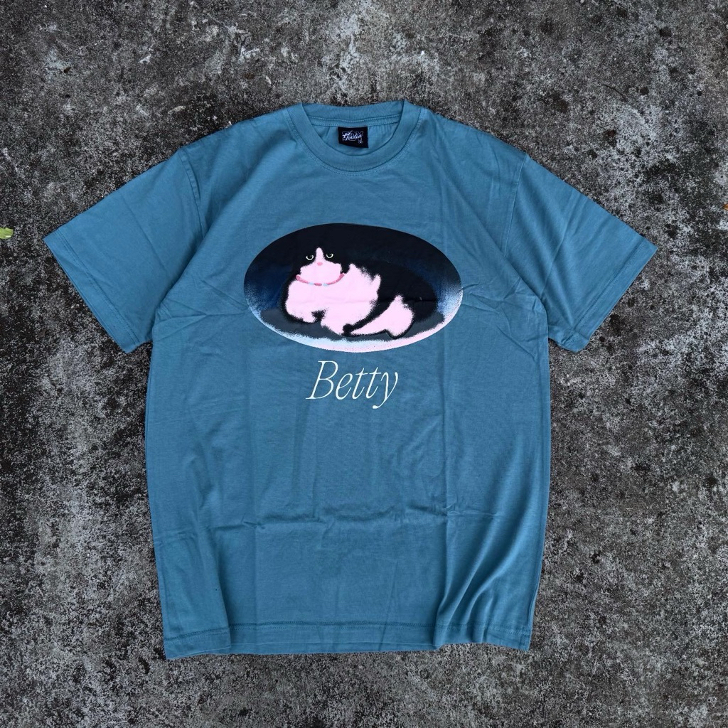 HINDIA - BETTY BLEACHED TSHIRT DEEP BLUE