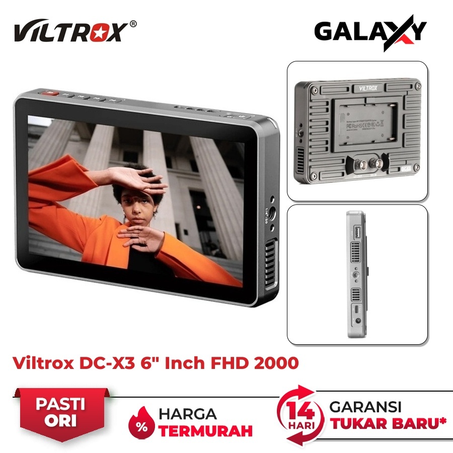Viltrox DC-X3 6" Inch FHD 2000 Nits Touchscreen Camera Monitor Garansi Resmi