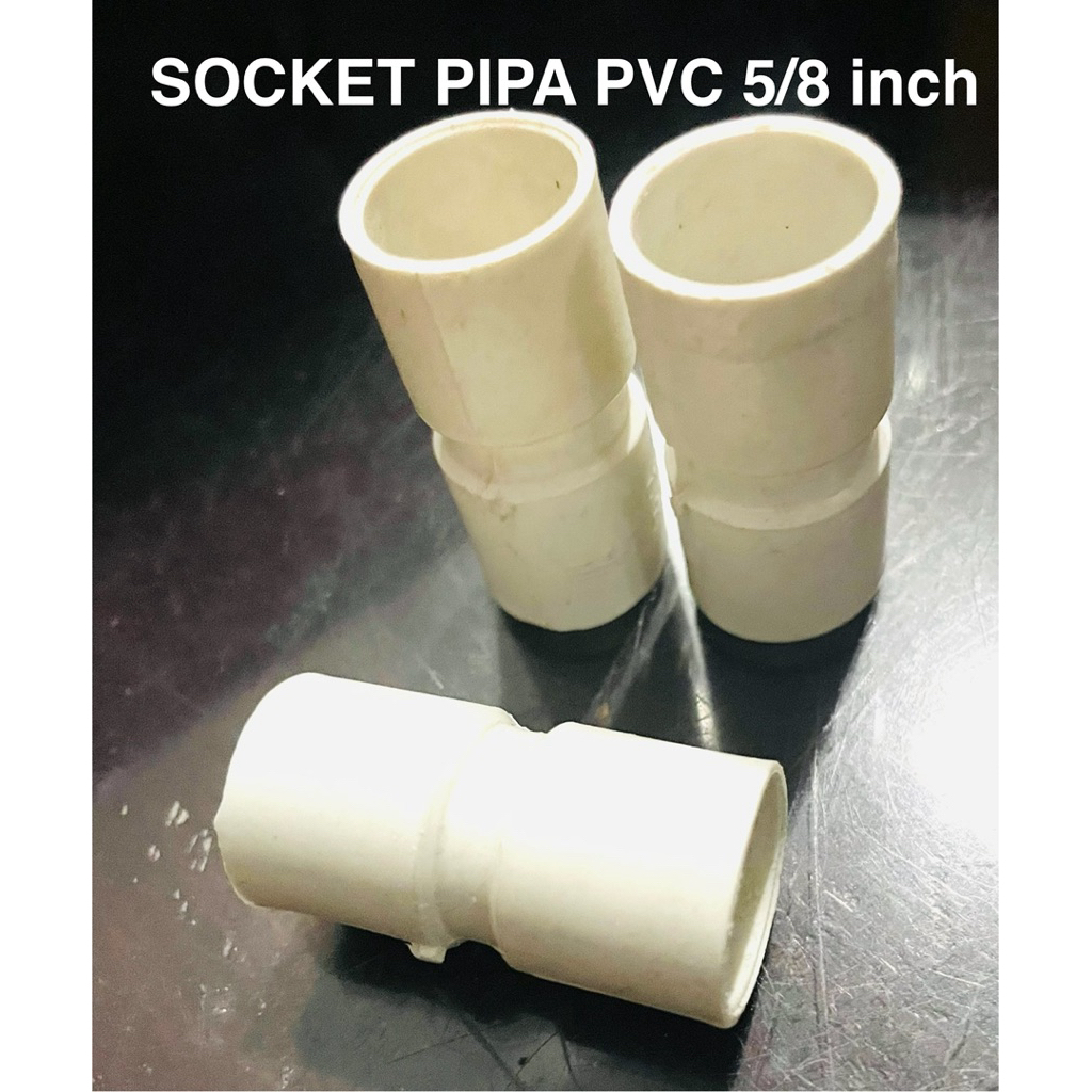 Soket Pipa Listrik Sok Sock Socket Sambungan Lurus 5/8”(Electric)