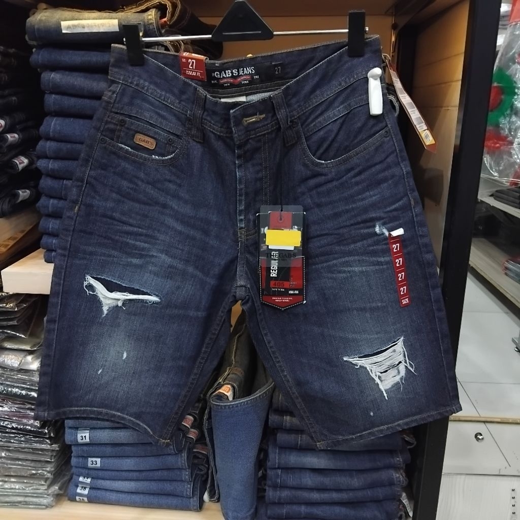 GAB'S CELANA PENDEK ATAS LUTUT MOTIF SOBEK REGULARFIT ORIGINAL GABRIELLE