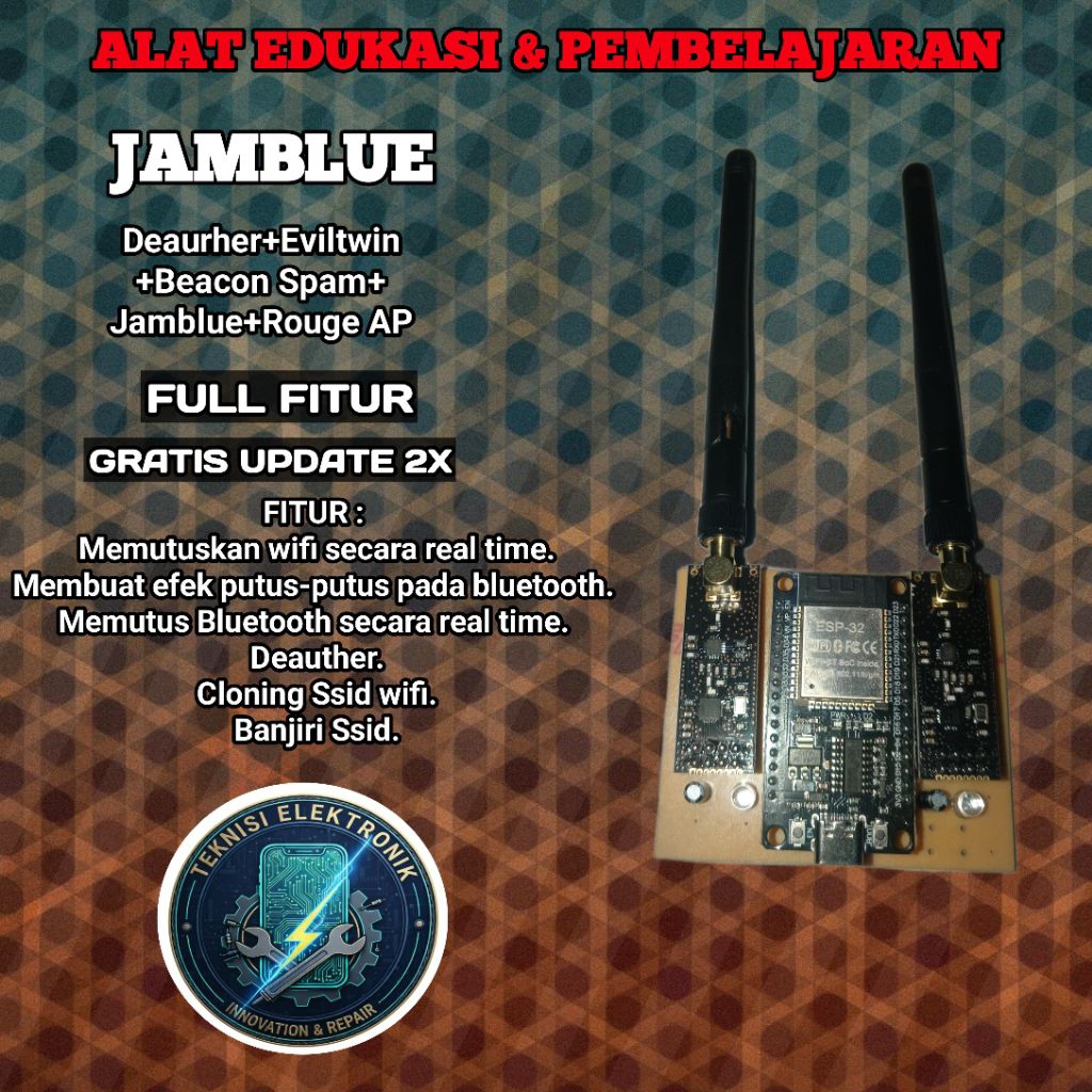 NETHERCAP V.1.0 PRO ESP32 2.4 Ghz & 5 Ghz. ALAT UJI KEAMANAN WIFI BLUETOOTH. HACK WIFI