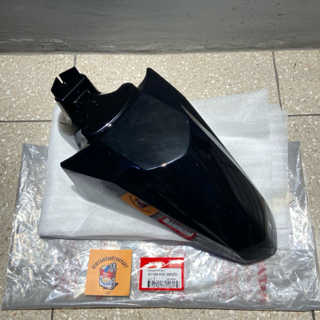 61100 K25 900ZD SPAKBOR DEPAN BEAT FI 2013-2016 HITAM ORIGINAL AHM