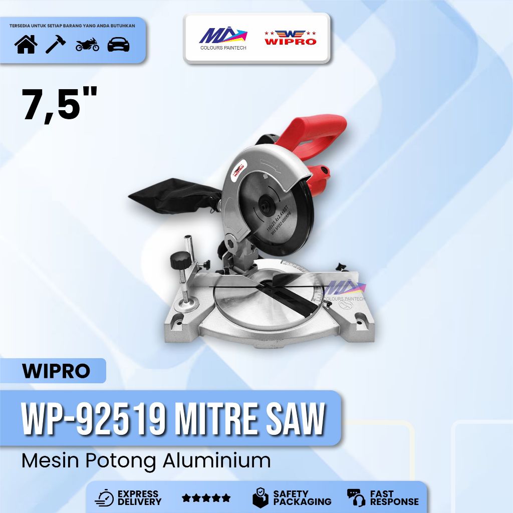 Wipro WP 92519 Mitre Saw for Aluminium 7.5" / Miter Saw Wipro