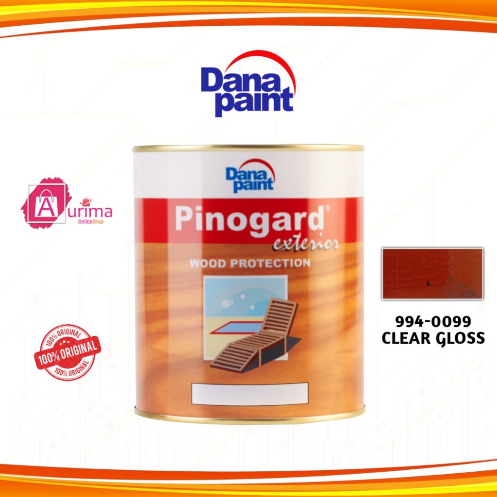CAT POLITUR KAYU DANAPAINT PINOGARD EXTERIOR WOOD PROTECTION CLEAR GLOSS - 994-0099 - CAT PELINDUNG 