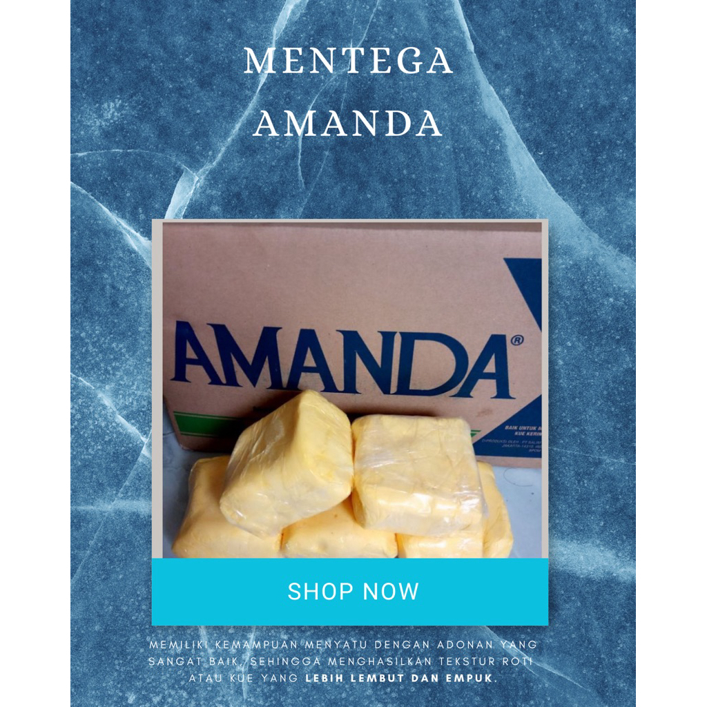 Mentega Amanda kemasan 250 gram