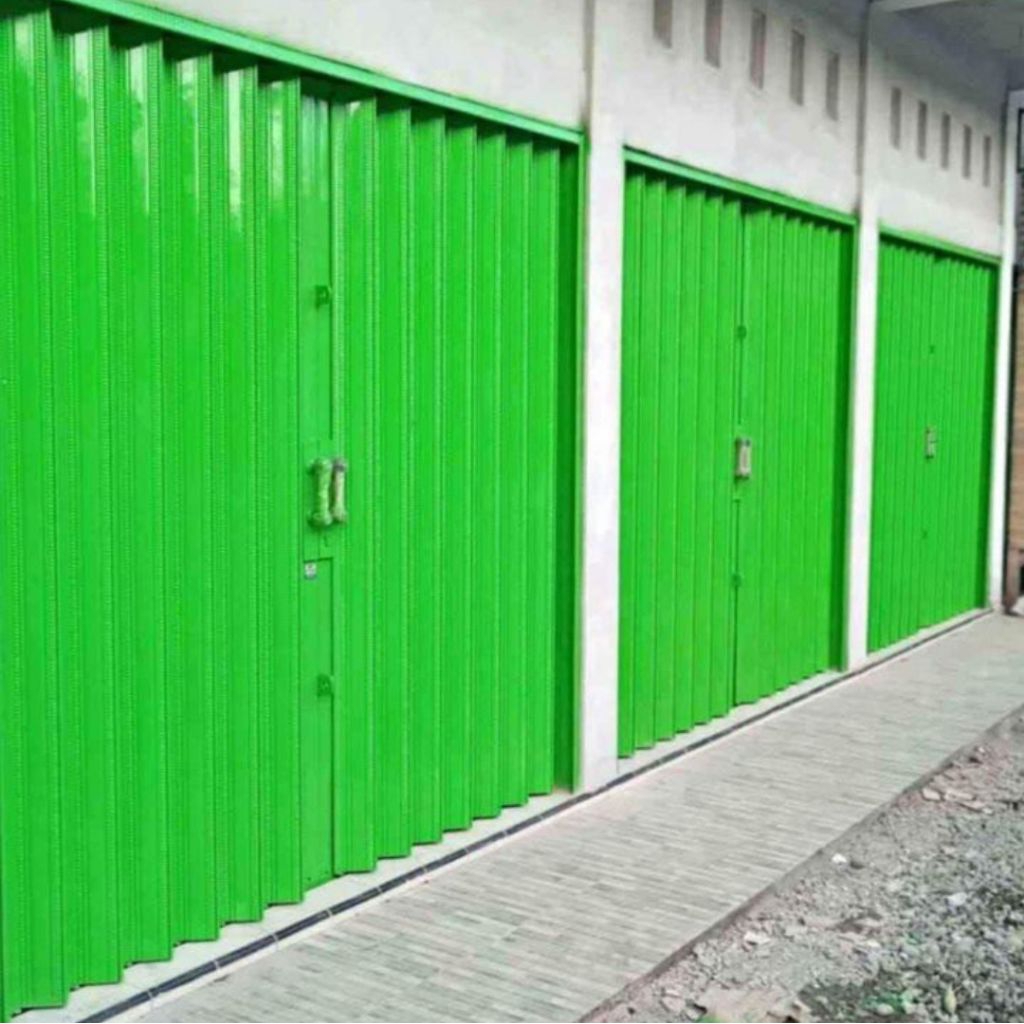 Folding Gate Rolling Door Pintu Pengaman Ruko Kios Garasi Pintu Lipat Besi Folding Gate Pintu Rollin