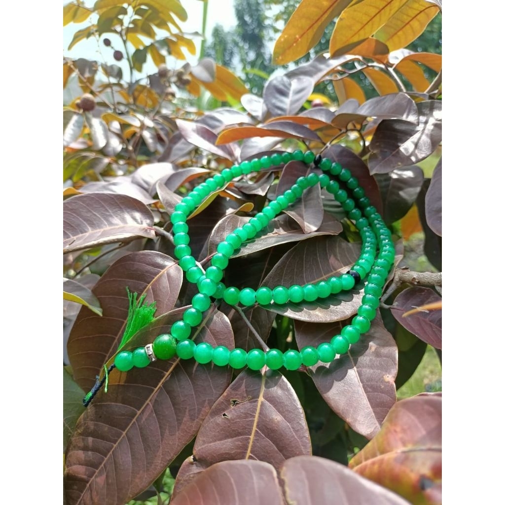 tasbih 99 batu giok Aceh sintesis