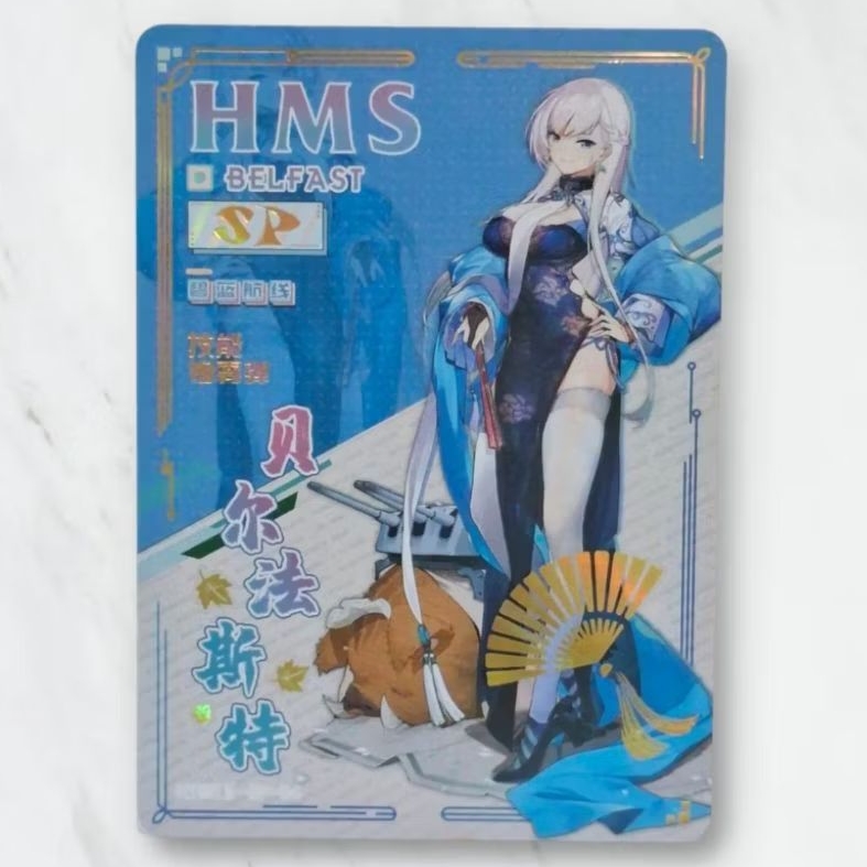 Kartu CCG Goddess Flower Girl Azur Lane Belfast SP