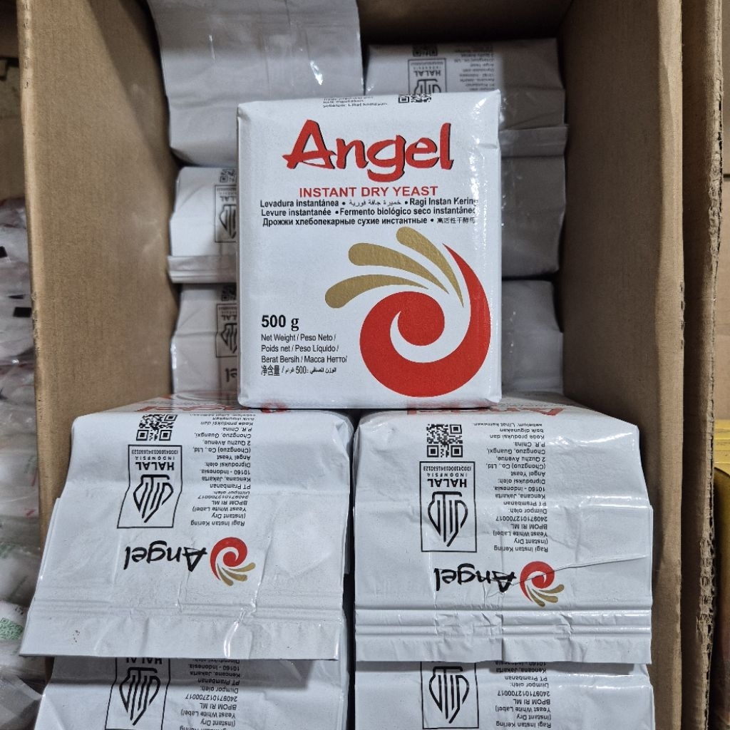 Ragi instan "ANGEL" 500gr / ragi roti / pengembang roti / bahan kue / fermipan