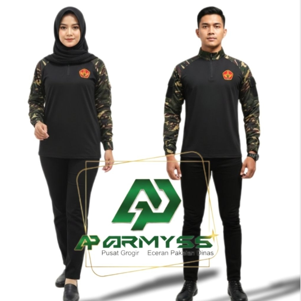 Kaos BDU Banser Tectical kaos Tangan Panjang Banser