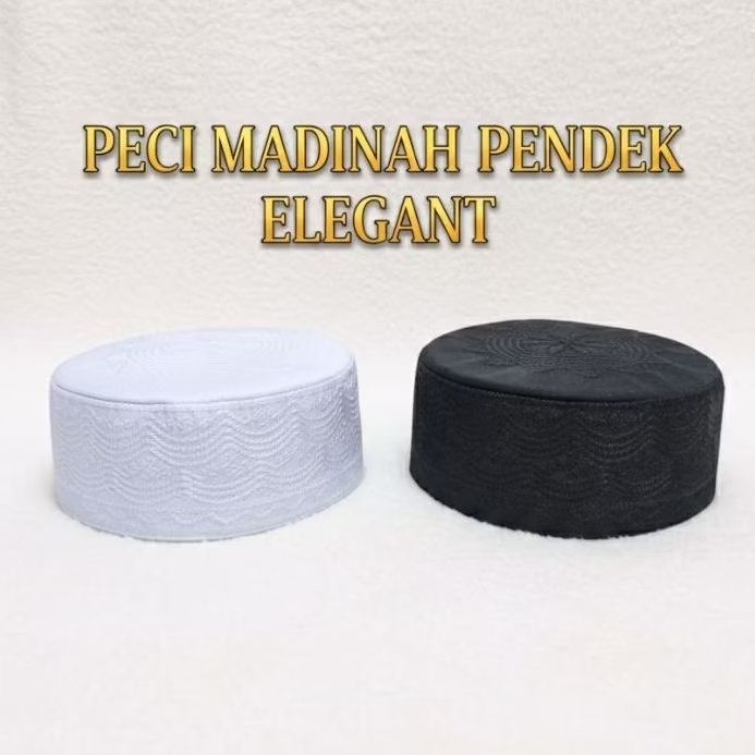 PECI MADINAH PENDEK BORDIR KOMPUTER Murah , Peci Madinah Bordir Pendek , Peci Madinah Bordir Kompute