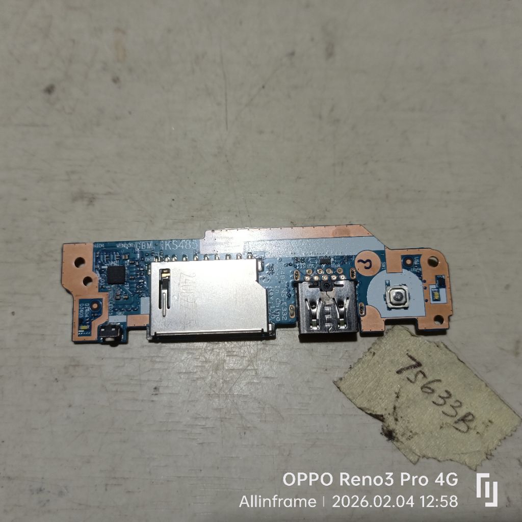 USB CARD Child Board Usb Board Io Board  LAPTOP Lenovo IdeaPad Slim 3 14IRU8 14ABR8 14AMN8 14IAH8